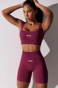 Oh Polly Matching Sets | Shorts^High Waist Super Sculpt Biker Shorts in Plum
