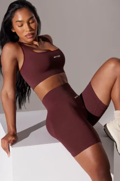 Oh Polly Women'S Clothing Sale - $65 And Under | Women'S Clothing Sale - $40 And Under^High Waist Super Sculpt Biker Shorts in Burgundy