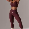 Oh Polly Matching Sets | Leggings^High Waist Super Sculpt Leggings in Burgundy