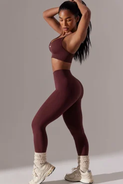 Oh Polly Matching Sets | Leggings^High Waist Super Sculpt Leggings in Burgundy