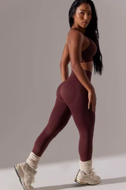 Oh Polly Matching Sets | Leggings^High Waist Super Sculpt Leggings in Burgundy