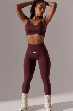 Oh Polly Matching Sets | Leggings^High Waist Super Sculpt Leggings in Burgundy