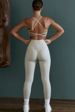 Oh Polly Matching Sets | Leggings^High Waist Wrap Over Leggings in Grey