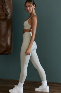 Oh Polly Matching Sets | Leggings^High Waist Wrap Over Leggings in Grey