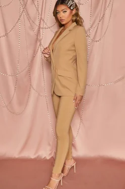 Oh Polly Women'S Clothing Sale - $65 And Under | Women'S Clothing Sale - $40 And Under^High Waisted Tailored Trousers in Tan