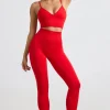 Oh Polly Matching Sets | Leggings^High-Waist Define Luxe Leggings in Red