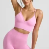 Oh Polly Matching Sets | Shorts^High-Waist Define Luxe Mini Shorts in Bubblegum Pink
