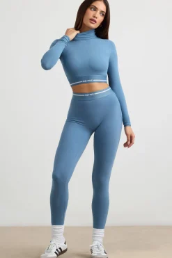 Oh Polly Women'S Clothing Sale - $65 And Under | Women'S Clothing Sale - $40 And Under^High-Waist Leggings in Steel Blue SteelBlue