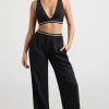 Oh Polly Tracksuits | Matching Sets^High-Waist Straight-Leg Joggers in Black