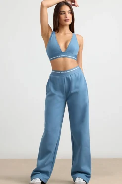 Oh Polly Women'S Clothing Sale - $65 And Under | Women'S Clothing Sale - $40 And Under^High-Waist Straight-Leg Joggers in Steel Blue SteelBlue