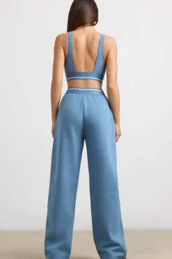 Oh Polly Women'S Clothing Sale - $65 And Under | Women'S Clothing Sale - $40 And Under^High-Waist Straight-Leg Joggers in Steel Blue SteelBlue