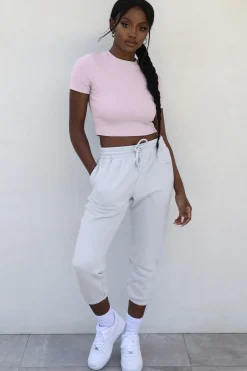Oh Polly Women'S Clothing Sale - $65 And Under | Women'S Clothing Sale - $40 And Under^Jog On Petite Cropped Joggers in Grey