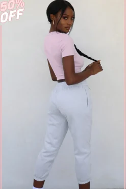 Oh Polly Women'S Clothing Sale - $65 And Under | Women'S Clothing Sale - $40 And Under^Jog On Petite Cropped Joggers in Grey