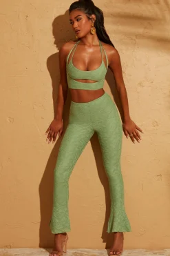 Oh Polly Women'S Clothing Sale - $65 And Under | Women'S Clothing Sale - $40 And Under^Lace Up Back Petite Trousers in Green