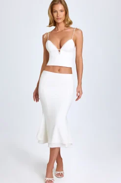 Oh Polly Co-Ords | Tops^Lace-Trim Camisole Top in White