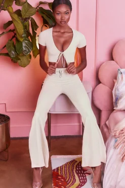 Oh Polly Women'S Clothing Sale - $65 And Under | Women'S Clothing Sale - $40 And Under^Laid Back Wide Leg Trousers in Cream