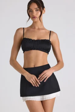 Oh Polly Women'S Clothing Sale - $65 And Under | Women'S Clothing Sale - $40 And Under^Layered Mid-Rise Mini Skirt in Black