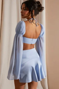 Oh Polly Women'S Clothing Sale - $65 And Under | Women'S Clothing Sale - $40 And Under^Long Puff Sleeve Bralette in Blue