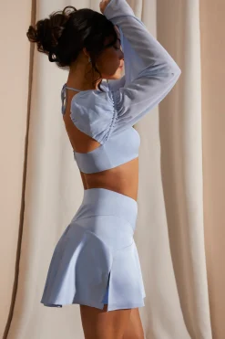 Oh Polly Women'S Clothing Sale - $65 And Under | Women'S Clothing Sale - $40 And Under^Long Puff Sleeve Bralette in Blue