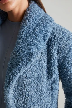Oh Polly Outerwear | Fall Outfits^Long Shearling Coat in Blue