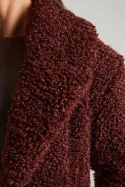 Oh Polly Outerwear | Fall Outfits^Long Shearling Coat in Brown