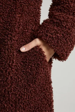 Oh Polly Outerwear | Fall Outfits^Long Shearling Coat in Brown