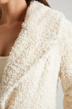 Oh Polly Outerwear | Fall Outfits^Long Shearling Coat in Cream