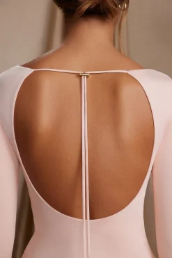 Oh Polly Women'S Clothing Sale - $65 And Under | Women'S Clothing Sale - $40 And Under^Long Sleeve Cut Out A-Line Mini Dress in Blush