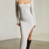 Oh Polly Women'S Clothing Sale - $65 And Under | Women'S Clothing Sale - $40 And Under^Long Sleeve Cut Out Maxi Dress in Grey
