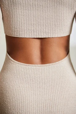 Oh Polly Women'S Clothing Sale - $65 And Under | Women'S Clothing Sale - $40 And Under^Long Sleeve Cut Out Maxi Dress in Beige