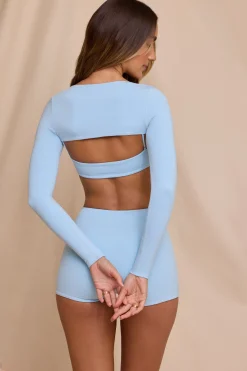 Oh Polly Women'S Clothing Sale - $65 And Under | Women'S Clothing Sale - $40 And Under^Long Sleeve Shrug in Sky Blue SkyBlue