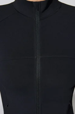 Oh Polly Matching Sets | Tops^Long Sleeve Zip Up Jacket in Black