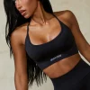 Oh Polly Matching Sets | Sports Bras^Low Back Define Luxe Sports Bra in Black