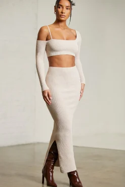 Oh Polly Women'S Clothing Sale - $65 And Under | Women'S Clothing Sale - $40 And Under^Low Rise Maxi Skirt in Beige