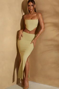 Oh Polly Women'S Clothing Sale - $65 And Under | Women'S Clothing Sale - $40 And Under^Low Rise Maxi Skirt in Sage