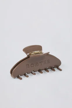 Oh Polly Gym Accessories^Medium Claw Clip in Taupe Brown TaupeBrown