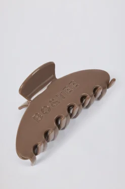 Oh Polly Gym Accessories^Medium Claw Clip in Taupe Brown TaupeBrown