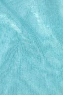 Oh Polly Women'S Clothing Sale - $65 And Under | Women'S Clothing Sale - $40 And Under^Metallic Cut-Out One-Shoulder Mini Dress in Ice Blue IceBlue