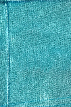 Oh Polly Women'S Clothing Sale - $65 And Under^Metallic Denim Cargo Trousers in Aqua