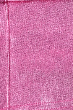Oh Polly Women'S Clothing Sale - $65 And Under^Metallic Denim Mid-Rise Cargo Skirt in Deep Pink DeepPink