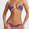 Oh Polly Bikini Sets | Bikini Bottoms^Micro Cheeky Bikini Bottoms in Zigzag Print ZigzagPrint