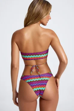 Oh Polly Bikini Sets | Bikini Bottoms^Micro Cheeky Bikini Bottoms in Zigzag Print ZigzagPrint