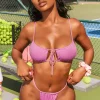 Oh Polly Women'S Clothing Sale - $65 And Under | Women'S Clothing Sale - $40 And Under^Micro Thong Bikini Bottoms in Lilac