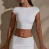 Oh Polly Skirts & Skorts | Elevated Essentials^Mid Rise Bodycon Ultra Mini Skirt with Split in White