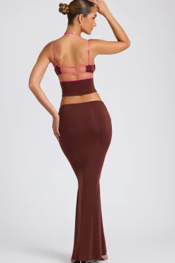 Oh Polly Women'S Clothing Sale - $65 And Under | Women'S Clothing Sale - $40 And Under^Mid Rise Maxi Skirt in Chocolate Brown ChocolateBrown