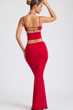 Oh Polly Women'S Clothing Sale - $65 And Under | Women'S Clothing Sale - $40 And Under^Mid Rise Maxi Skirt in Fire Red FireRed