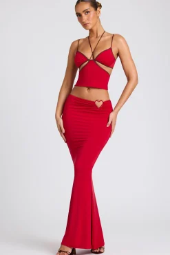 Oh Polly Women'S Clothing Sale - $65 And Under | Women'S Clothing Sale - $40 And Under^Mid Rise Maxi Skirt in Fire Red FireRed