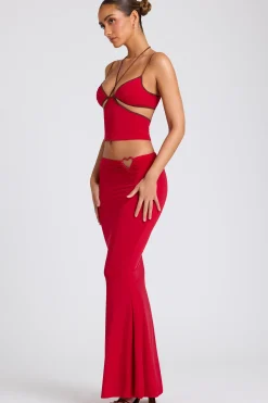Oh Polly Women'S Clothing Sale - $65 And Under | Women'S Clothing Sale - $40 And Under^Mid Rise Maxi Skirt in Fire Red FireRed