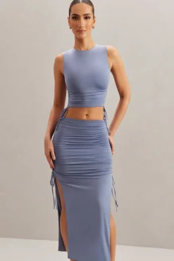Oh Polly Women'S Clothing Sale - $65 And Under | Women'S Clothing Sale - $40 And Under^Mid Rise Midi Skirt in Blue