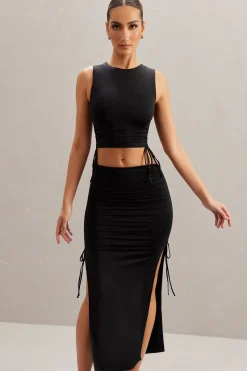 Oh Polly Skirts & Skorts | Co-Ords^Mid Rise Midi Skirt in Black